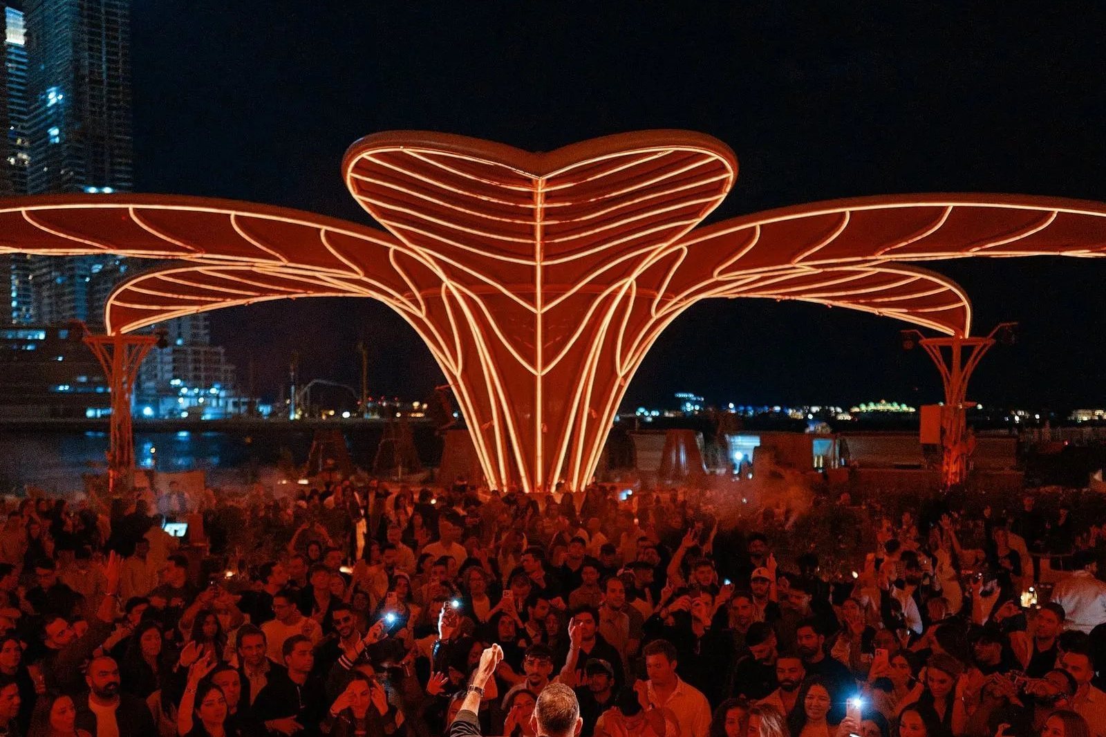 The Bohemia stage on the beach at FIVE Palm Jumeirah